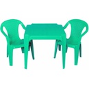 IPAE Sada 2 židličky a stoleček Progarden zelená