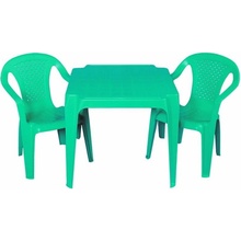 IPAE Sada 2 židličky a stoleček Progarden zelená