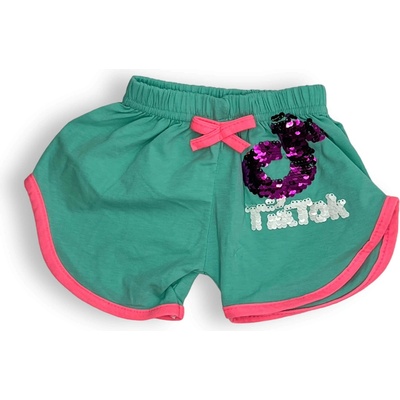 dievčenské šortky Tiktok mentolová