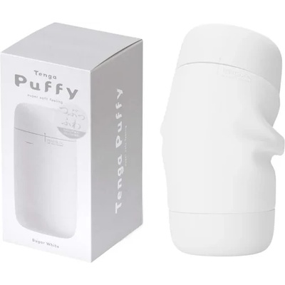 Луксозен мастурбатор, мек на допир - Tenga Puffy Sugar White (TENGA00238)