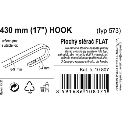 Compass Flat Bulk 430 mm 10807