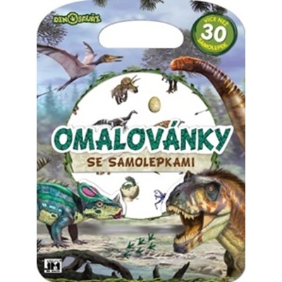 Omalovánky se samolepkami Dino