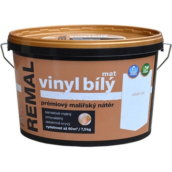Barvy a laky Hostivař REMAL Vinyl bílý mat 7,5 kg