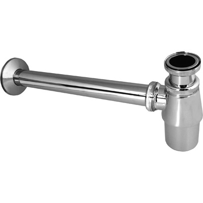 Mereo Sifón umývadlový, celokovový s prevlečnou maticou, pochróm. mosadz, 5/4"x o 32 mm CH11