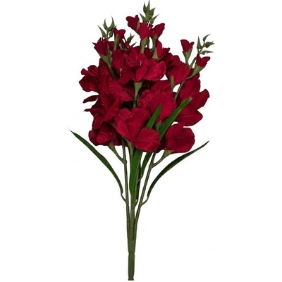 KYTICA GLADIOLA x5 TM. CYKLAMENOVÁ 75CM