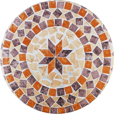 Maximex Zahradní ubrus kulatý s gumou mozaika XL Ø 85-105cm