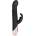 Rosy Gold Rabbit Vibrator with Thrusting Function Black