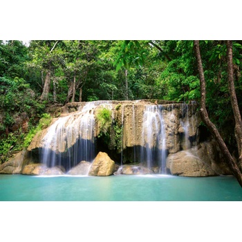 DIMEX ART s. r. o Флизелинов фототапет водопад в национален парк ераван 375 x 250 см