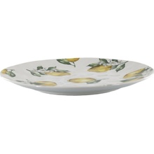 Porcelánový jídelní talíř s citróny Maison Limone Blossom - Ø 27*2,5 cm - Chic Antique