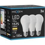 Mexen Nova 3x LED крушка E27, A60, 15W, Топла - 3000K, 1575 lm - L100-E27-1530-01x03 (L100-E27-1530-01x03)