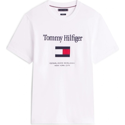 Tommy Hilfiger Тениска Tommy Hilfiger Men's Embro Flag T-Shirt - White