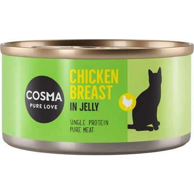 Cosma 24x170г пилешки гърди желе Cosma Original консервирана храна за котки