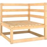 vidaXL Градински ъглов диван, бор масив (805660)