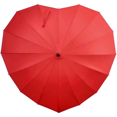 Deštník ve tvaru srdce Legami I Love You Heart-Shaped Umbrella Manual red