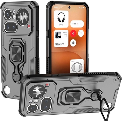 Nothing Калъф за Nothing Phone (4a) Pro с Въртящ се Пръстен - PC+TPU, 360° стойка, Магнитен, 5 цвята