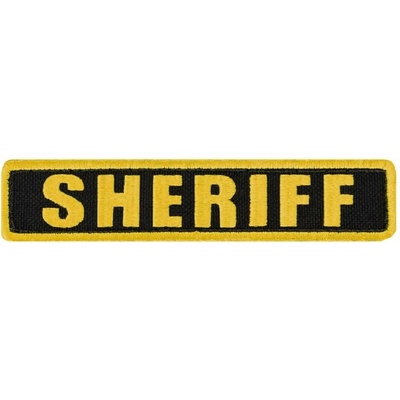 CONDOR OUTDOOR nášivka SHERIFF 12,7 x 2,5 cm ŽLTÁ