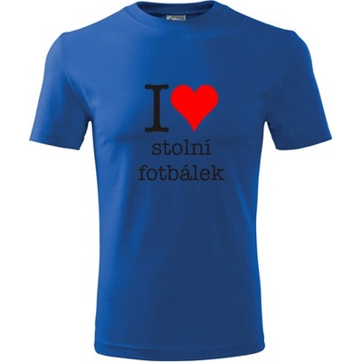 Tričko I love stolní fotbálek modré