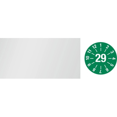 Kontrolná nálepka na kábel 29, zelená, samolepiaca fólia, 60 x 20 mm, BJ = 5 roliek à 16 ks