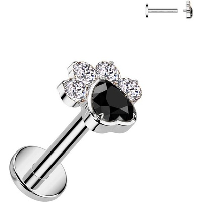 S4U Piercing do brady labreta TITAN (1,2 x 6 mm) TIT1424-1206