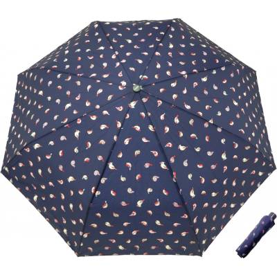 Doppler mini birds deštník dámský skládací manuální modrý
