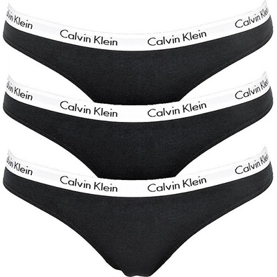 Calvin Klein 3 pack dámska tangá QD3587E 001 Black