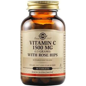 Solgar Vitamin C 1500 mg + Rose Hips [90 Таблетки]