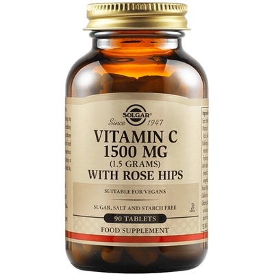 Solgar Vitamin C 1500 mg + Rose Hips [90 Таблетки]