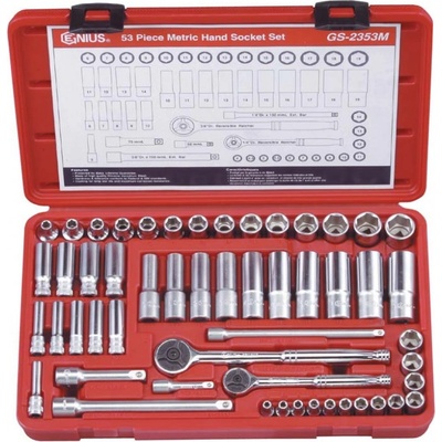 Genius Tools 1/4" a 3/8" 53 kusov GS-2353M