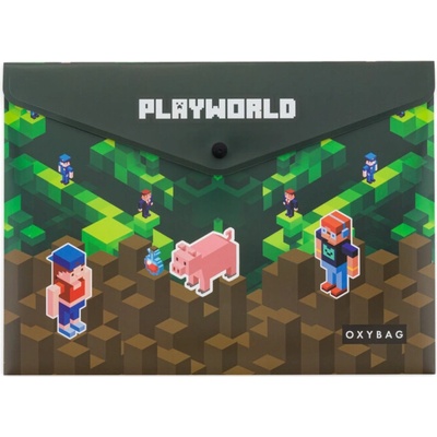 Listová kabelka s cvokom A4 s tlačou Playworld