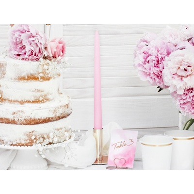 PartyDeco Kónická ružová - matná 24 cm
