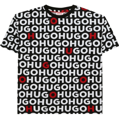 HUGO Red Тениска черно, размер 14