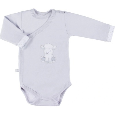 Ewa Body pro předčasně narozené děti Newborn dl.rukáv šedá