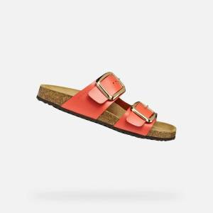 Geox Червени дамски пантофи Geox Brionia R Geox | Cherven | ЖЕНИ | 36