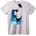 NOONEBRAND Тениска Абстрактен Син Акварел - 2XL, White