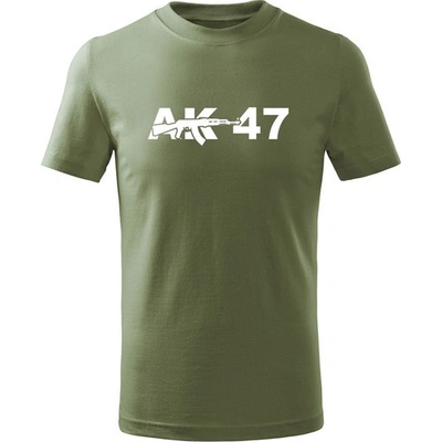 Dragowa detské krátke tričko AK-47 olivová