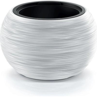Prosperplast Květináč s vkladem FURU BOWL bílý 37,8cm