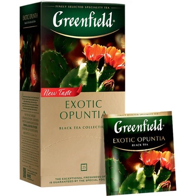 Greenfield Čaj černý Exotic Opuntia 25 x 1,5 g