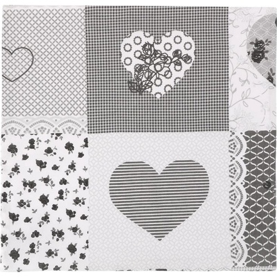 Bellatex Srdce patchwork 40 x 40 cm