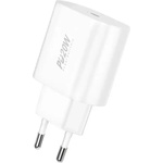 FONENG Адаптер за зареждане Foneng EU39, 20W, USB Type-C, PD 3.0, Fast charge + USB Type-C/Lightning кабел, Бял (29830)