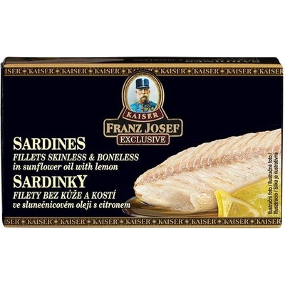 Franz Josef Kaiser Sardinky filety v slnečnicovom oleji s citrónom 90 g