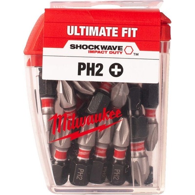 Milwaukee SHOCKWAVE Ударни битове PH2 25 mm 25 бр (4932430853)