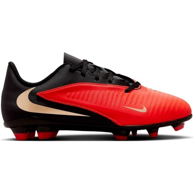 Nike PHANTOM 6 LOW CLUB FG/MG JR Červená Čierna Zlatá