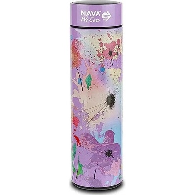 Nava termohrnek s ukazatelem teploty We Care 500 ml fialový