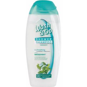  Wash & Go 2в1 Шампоан и душ гел 250мл - Water Mint (2543)