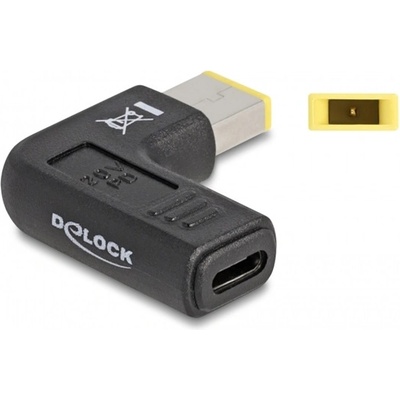 Delock Преобразуване на лаптоп зарядно кабел USB Type-C женски Lenovo 11.0 x 4.5mm мъжки 90 градуса 60003 (60003)