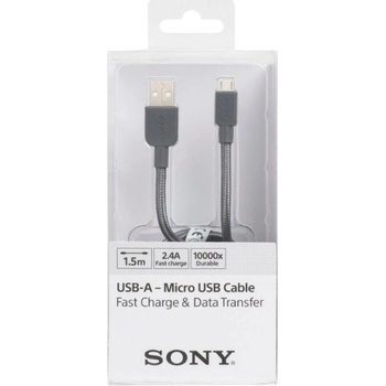 Sony CP-ABP150H USB Type A / Type B, 2,4A, 150cm, šedý