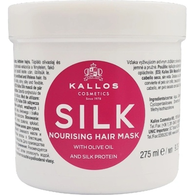 Kallos KJMN Silk Hair Mask With Olive Oil And Silk Protein 275 ml