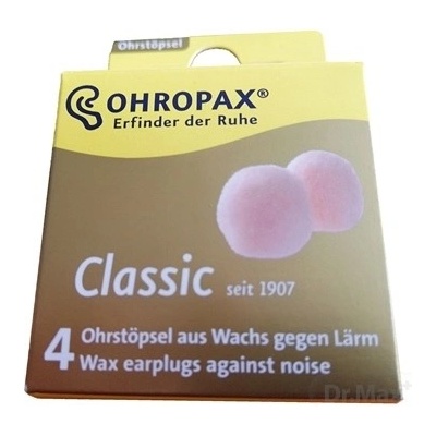 CHRANIC SLUCHU OHROPAX CLASSIC 4KS Z VOSKU