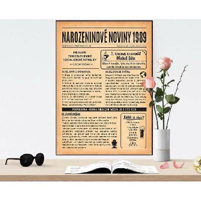 Narozeninové noviny 1989 - jednostranné