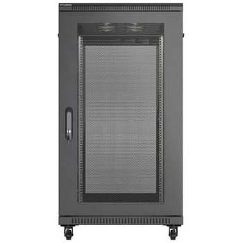 Lanberg Rack Cabinet 19" Free-Standing 22U/600X1200 (FlAT Pack) With Mesh Door Black (FF01-6222-23B)